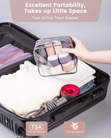 Lot de 8 flacons de voyage Mrsdry pour articles de toilette, 3 oz, anti-fuite, en silicone, avec bouchon pulvérisateur compressible, capacité 5 ml/10 ml, forme plate