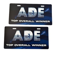 Plaques d'immatriculation en métal PVC à finition brillante personnalisées en usine pour motos américaines 1963-1965, épaisseur 0,6 mm-1 mm, Runxian