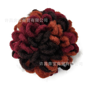 Afro Puff Cordon de serrage Queue de cheval <span class=keywords><strong>Chignon</strong></span> Dreadlock Style bouclé <span class=keywords><strong>Chignon</strong></span> africain Code Paquet Version publiée <span class=keywords><strong>Chignon</strong></span> - Product Image 5