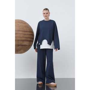 Sudadera Asimétrica Extra Grande para Mujer Luna, Tejido Transpirable de 320G, Color Negro 32223SWT - Product Image 1