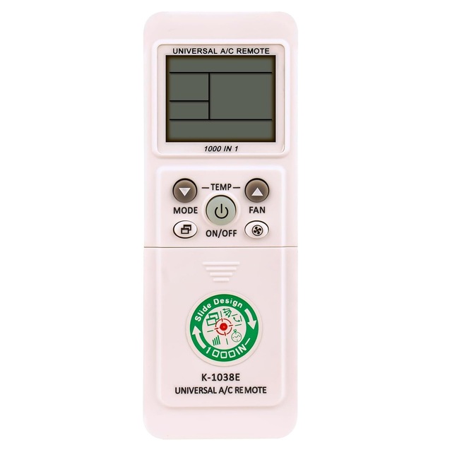 K-1038E 1000 in 1 Universal Air Conditioner Remote Control Fit for DAIKIN/ELECTROLUX/GREE/FEIEDRICH/FUJITSU Air Conditioner