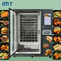 Distributeur automatique d'aliments chauds pour fast-food avec chauffage automatique Distributeur automatique d'aliments chauds pour boîte à lunch avec écran tactile