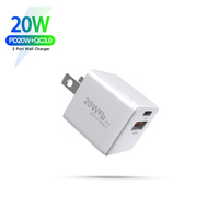 Miniadaptador de corriente portátil para teléfono móvil, adaptador de carga rápida Usb tipo C Usbc Pd Qc, cargador de pared, gran oferta