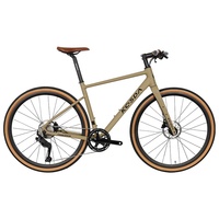 Fourche de vélo de route en carbone 9 vitesses avec freins à disque doubles, cadre en alliage d'aluminium, fourche rigide ultra-légère pour hommes et femmes, route/tout-terrain