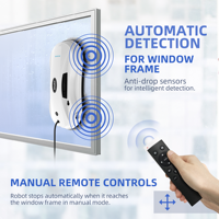 Alfabot X7 lave-vitre 2600pa puissance d'aspiration nettoyeur de vitres automatique CE ROHS FCC robot intelligent nettoyage des vitres