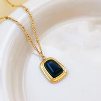 Vente en gros de boucles d'oreilles et collier en zircon plaqué or 18 carats personnalisés parure de bijoux en acier inoxydable pour femmes et filles