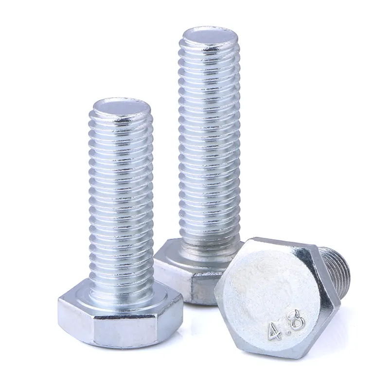 Manufacturers Provide Low Price M8 M10 M58 Hexagon Head Bolt Grade 4.8/ 8.8/ 10.9 Half Thread Hex Bolts and Nuts