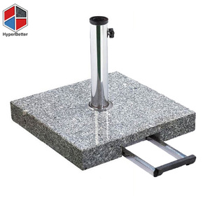 <span class=keywords><strong>Base</strong></span> de parasol de granito gris con carrito - Product Image 1