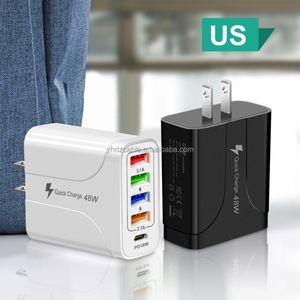 <b>Type</b>-<b>C</b> 5-in-1 Fast Charging Station Multi-Port USB+PD Travel Charging Head for USB Wall <b>Charger</b> for Mobile Phones UK/EU/US <b>Plug</b> - Product Image 3
