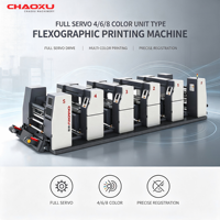 Machine d'impression flexographique haute vitesse Chaoxu 4/6/8 couleurs pour les solutions d'impression d'étiquettes, de films BOPP et PET