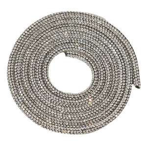 Мягкий термоклеевой стразовый декор: сетчатый шнурок-трубка с бантом для декора одежды и рукоделия - Product Image 4