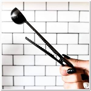 Cuchara Medidora de Café de 1 Cucharada con Clip Incorporado, Cuchara de Acero Inoxidable para Café Molido, Espresso, Granos de Café, Proteína en Polvo, Té - Product Image 1