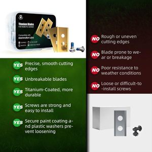 Cuchillas para Cortacésped Robótico <span class=keywords><strong>de</strong></span> 36x19.5x0.9mm 36x19.5x1mm Compatibles con los Robots Cortacésped Mammotion <span class=keywords><strong>Luba</strong></span> y Yuka <span class=keywords><strong>de</strong></span> Todas las Series - Product Image 4