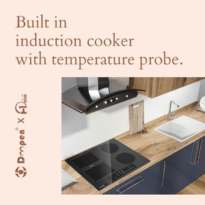 Table de cuisson à induction 4 feux 220V, 4 zones de cuisson, pour comptoir, vente directe usine, avec application mobile, à bon prix - Product Image 3