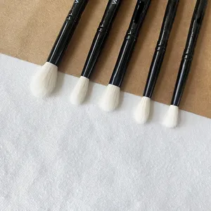 Pinceles para sombra de ojos WG, pincel para difuminar el contorno de la ceja y el nariz, herramientas cosméticas con pelo natural de cabra - Product Image 4