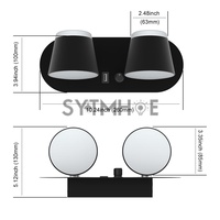 Lámpara Led regulable para cabecera, pared de fondo, sala de estar, 12W, Hotel, aluminio, dormitorio, luz de pared Interior con cable, Puerto Usb