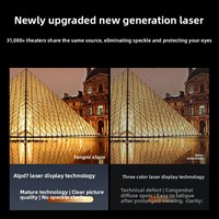 Projecteur laser 4K FORMOVIE X5 Pro, 2500 lumens ANSI, Android, projecteur intelligent portable pour cinéma maison