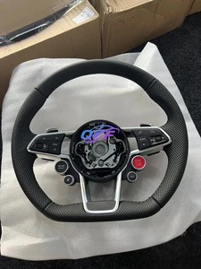 Volant de course en fibre de carbone adapté aux Audi R8 RS3 RS4 RS5 RS6 RS7 <span class=keywords><strong>S3</strong></span> S4 S5 A1 A3 A4 A5 A6 A7 Q3 Q5 Q7 - Product Image 6