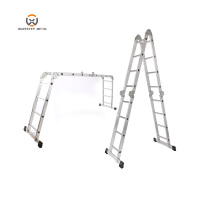 Échelle multifonction en aluminium, certifiée CE, personnalisable, capacité 150 kg, échelle à marches pour travaux de toiture, directement de l'usine