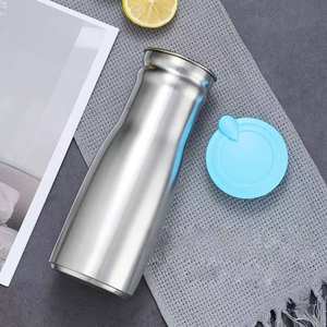 Bouilloire à eau froide en acier inoxydable de haute qualité Zunck, capacité de 1 L, non toxique et écologique avec couvercle pour le camping, utilisation en extérieur, cadeau - Product Image 4