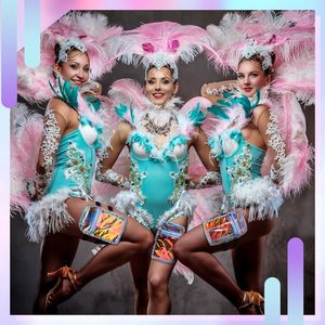 여성용 조절 가능한 스트랩 다리 하네스가있는 도매 카니발 다리 가방 홀로그램 허벅지 가방 무지개 빛깔의 하이킹 여행 다리 팩 - Product Image 3