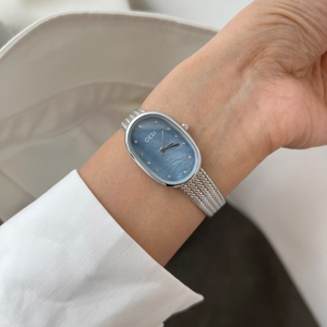 Orologio da Donna in Acciaio Inossidabile, Stile Niche, Superficie in Madreperla di Alta Qualità, Colore Argento Ellittico - Product Image 5