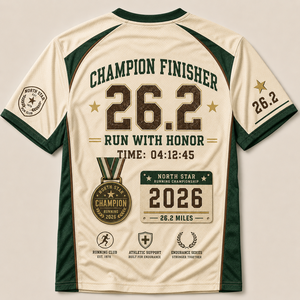 Custom Retro 26.2 Marathon <b>T</b> Shirt Vintage <b>Track</b> Club Graphic Tee for Race Events and Finisher Gifts - Product Image 4