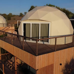 Tente géodésique préfabriquée de luxe de Glamping de dôme d'igloo de 7m avec la fenêtre en <span class=keywords><strong>baie</strong></span> claire - Product Image 1