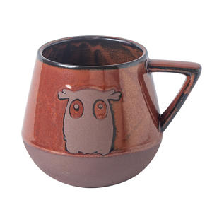 Mug en céramique peint à la main de style nordique simple, tasse à eau créative et originale, tasse à café en poterie rustique japonaise. - Product Image 1