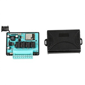 Ricevitore RF Wireless JH-Kit02 4CH 315MHz AC/DC12-24V a Codice Fisso/Apprendimento, in Plastica, con 100 Telecomandi per Controllo Motore Cancello - Product Image 1