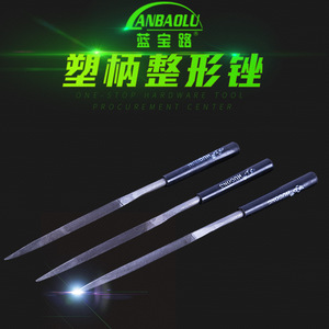 Anbaolu Triangular <b>Files</b> 60mm Bastard Cut High Carbon Steel Non Slip Handle For Non Ferrous Metals - Product Image 5