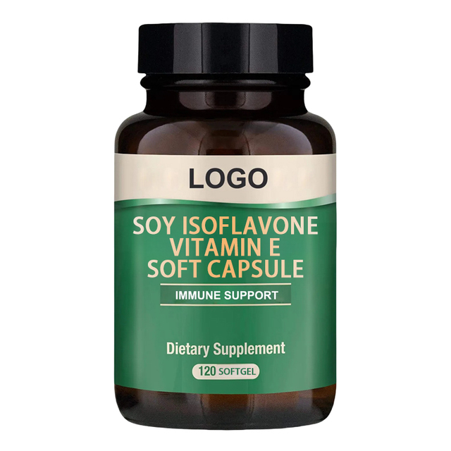 OEM/ODM Adult Soy Isoflavone Vitamin E Antioxidant Soft Capsules-Boost Immunity Protect Skin Support Bone Health