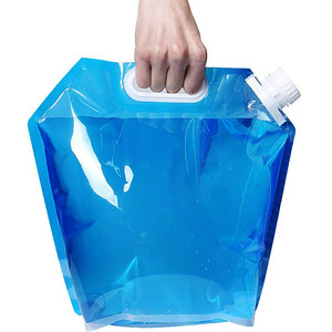 Bidon pliable de 10 litres de qualité <span class=keywords><strong>alimentaire</strong></span> pour le <span class=keywords><strong>camping</strong></span> en plein air, conteneur de stockage d'eau en plastique PE portable pliable - Product Image 6