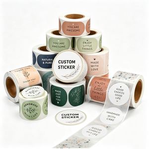 Die Cut Vinyl Waterproof Self Adhesive Label Printing for Bottle Food Packaging <b>Stickers</b> Custom Logo - Product Image 1
