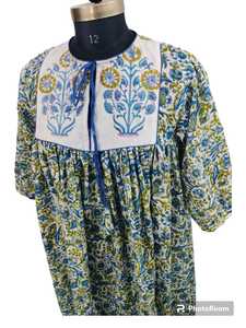 ชุดโยคะผู้หญิงสุดฮิต แฟชั่นใหม่ ผ้าฝ้ายแท้ 100% ผลิตในอินเดีย พิมพ์ลายบล็อก ซักง่าย น้ำหนักปานกลาง - Product Image 2