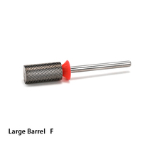 6,6*12,7 broca de barril grande brocas de carburo para uñas manicura acrílico cortadores de carburo para uñas fresas rotativas para uñas