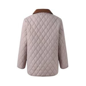 Abrigo <span class=keywords><strong>de</strong></span> Invierno para Mujer, Color Lavanda, con Botones, Cuello <span class=keywords><strong>de</strong></span> Solapa, Diseño Elegante, Ideal para el Trabajo y el Tiempo Libre <span class=keywords><strong>de</strong></span> Mujeres <span class=keywords><strong>de</strong></span> Mediana Edad - Product Image 2