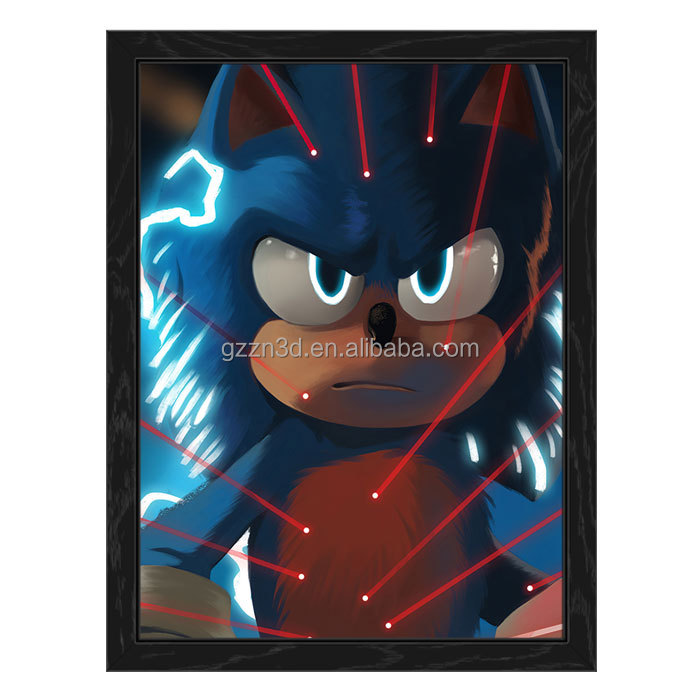 Оптовая продажа, аниме, 3d постер, японское аниме, линзовидный 3d постер, мяч, 3d картина