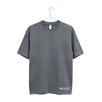 T-shirt promotionnel unisexe personnalisé avec logo pour restaurant, coupe ample, décontracté, vintage, imprimé léopard vieilli, en toile respirante