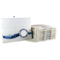 Boîte étanche de poisson ondulé en plastique PP pliable personnalisé pour les poissons surgelés et vivants
