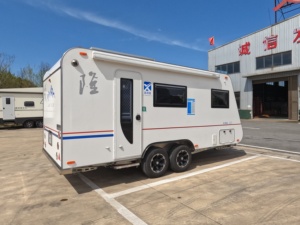 Remolques de Viaje Ligeros y Modernos de Aluminio para RVs, Remolques de Doble Eje para Campamentos al Aire Libre, Remolques para Casas Rodantes Todoterreno, <span class=keywords><strong>Caravanas</strong></span> - Product Image 3