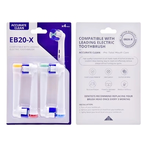 Cleaning Rotating Round Eb20X <b>Toothbrush</b> <b>Head</b> for Adults <b>Heads</b> - Product Image 3