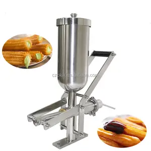 ot Sale Commercial Spanish Donuts Churros Filler 304 Stainless Steel 5l Manual Churros Filling Machine With 3 Nozzles