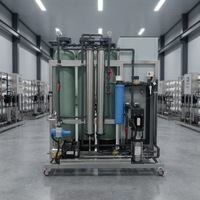 Usine de traitement et de purification d'eau par osmose inverse UF conteneurisée 20~300T/D