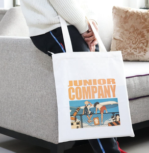 Customized pattern canvas tote bag, cotton shoulder bag, cotton tote bag with logo shopping bag - Product Image 5
