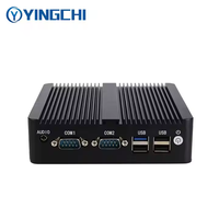 Mejor Precio de baja potencia sin ventilador N2830 ordenador Industrial portátil Win7/8/10 Linux Ubuntu 4/8GB SSD 128GB Dual Lan Mini Pc