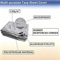 Bâche en PE imperméable pour bateau et camion, toile de protection contre la pluie en polyéthylène, voile d'ombrage, couverture de jardin et d'auvent agricole