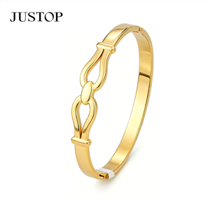 <b>Bangles</b> OEM/OEM custom waterproof stainless steel Gold plating Fashion Jewelry hypoallergenic supplies - Product Image 2