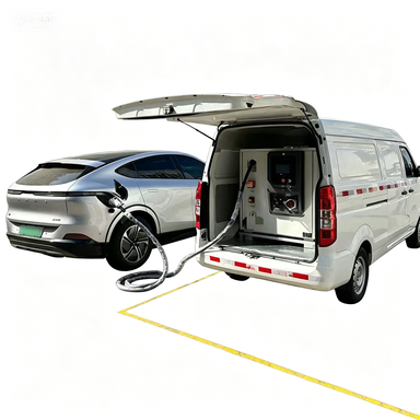 Portable Indoor Mobile Charging Station 50kw Electric Car Fast Charging 220V/380V