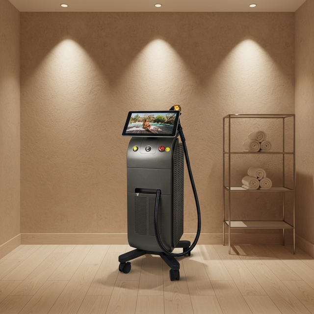 2026 Professional 4 Wavelength Diode Laser Hair Removal Machine 755nm 808nm 1064nm Ice Cooling 1200W